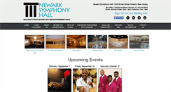 Desktop Screenshot of newarksymphonyhall.org